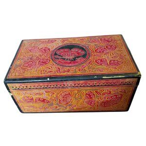 Olinala lacquer box from the town of Olinalá, Guerrero, Mexico